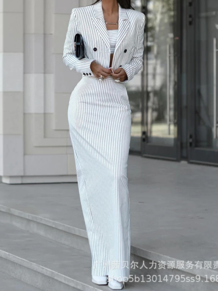 Płaszcz marynarka w paski i ze – Pencil Skirt Midi recenzja i cena