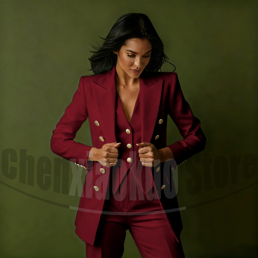 Damski trzyczęściowy garnitur  – Women Formal Wear Shirt And Pant recenzja i cena