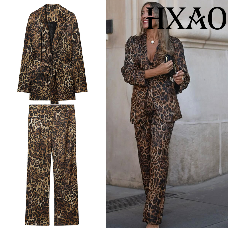 Zestawy spodni HXAO Leopard, 2 – Women'S Formal Wear Suit recenzja i cena