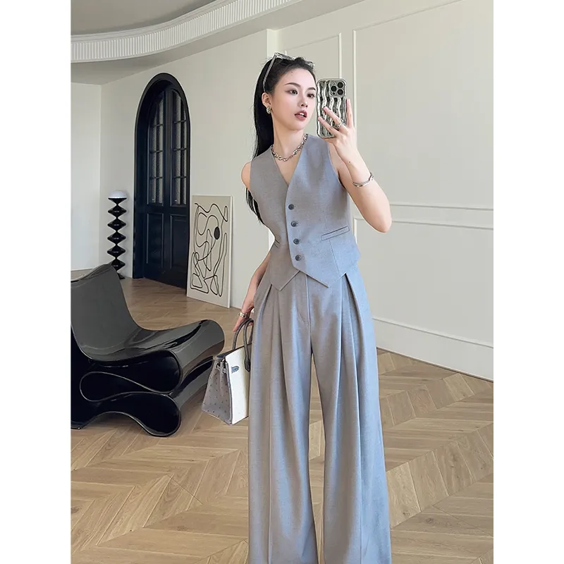 Damski zestaw: bezrękawnik i s – Women'S Formal Wear Suit recenzja i cena