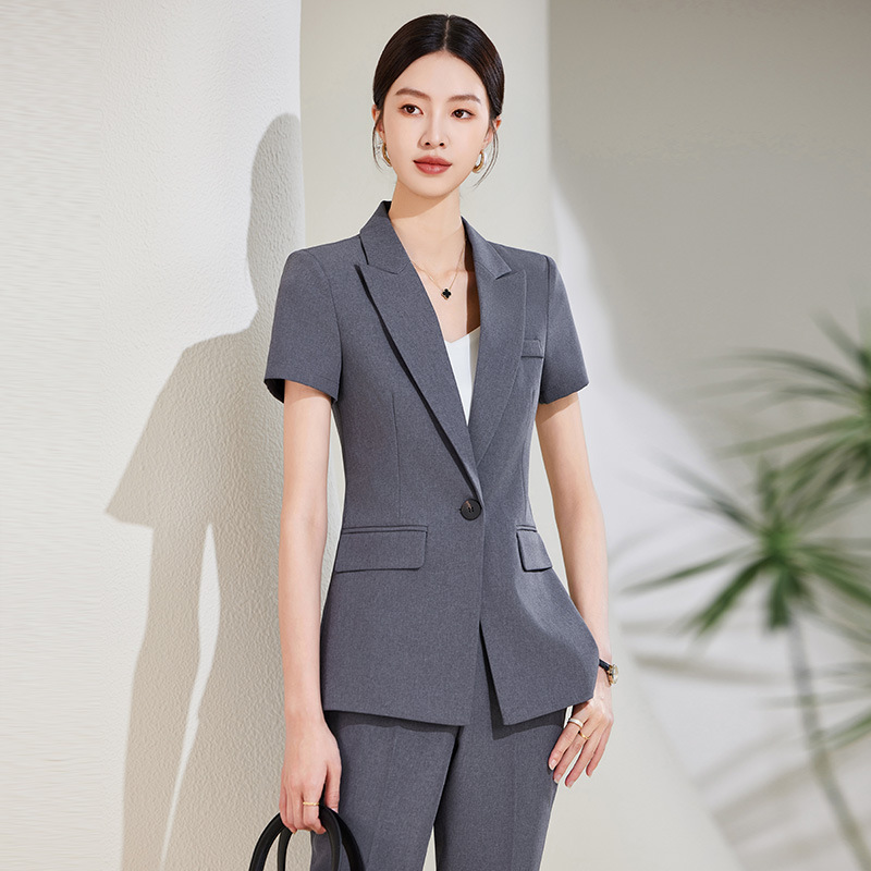 Granatowy komplet damski z kró – Women Formal Wear Store recenzja i cena