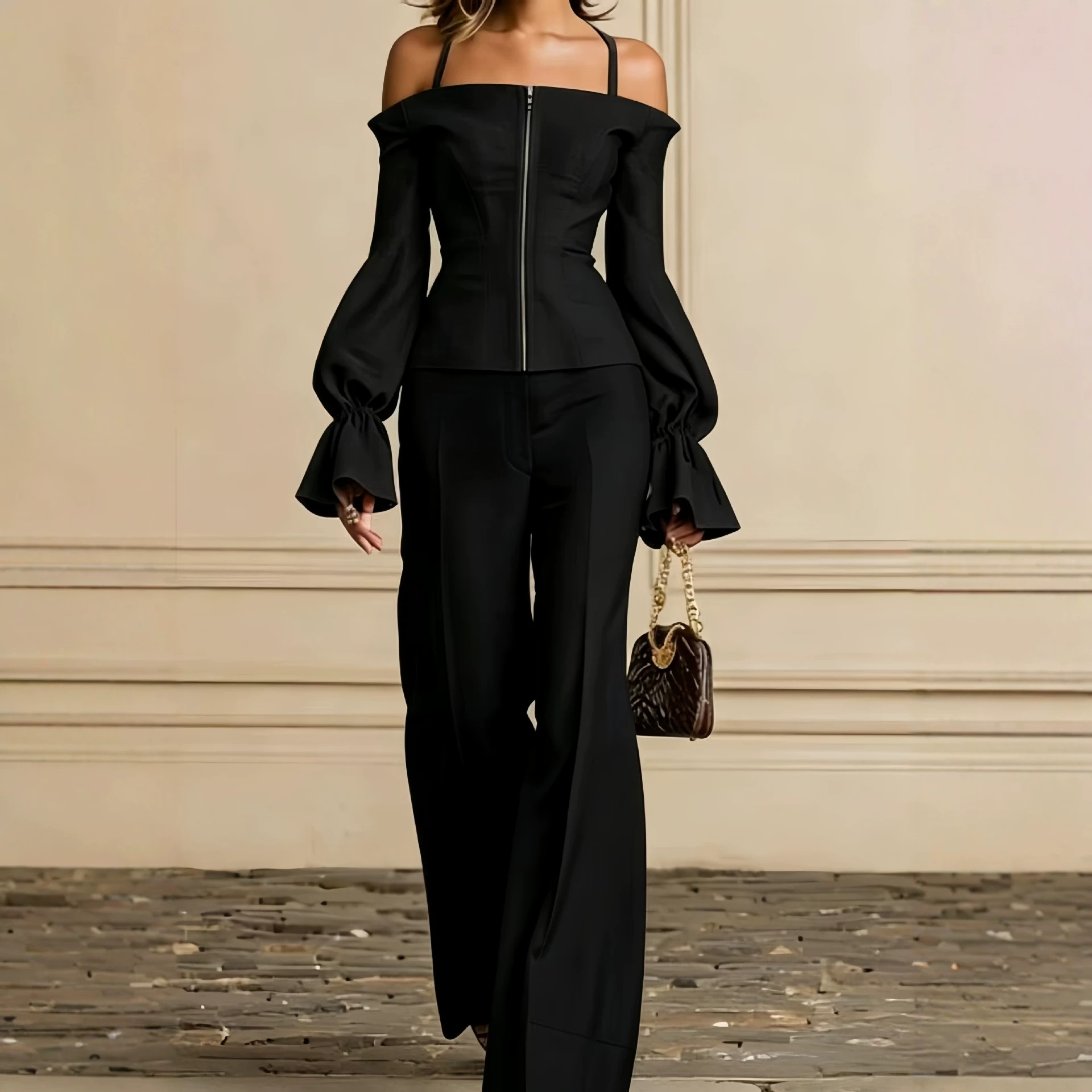 Dwuczęściowy zestaw spodni dam – Women'S Formal Wear Suit recenzja i cena