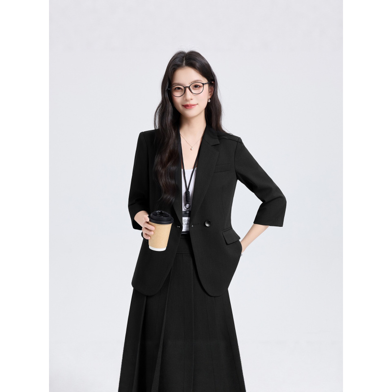 Granatowy damski komplet garni – Women Formal Wear Shirt And Pant recenzja i cena