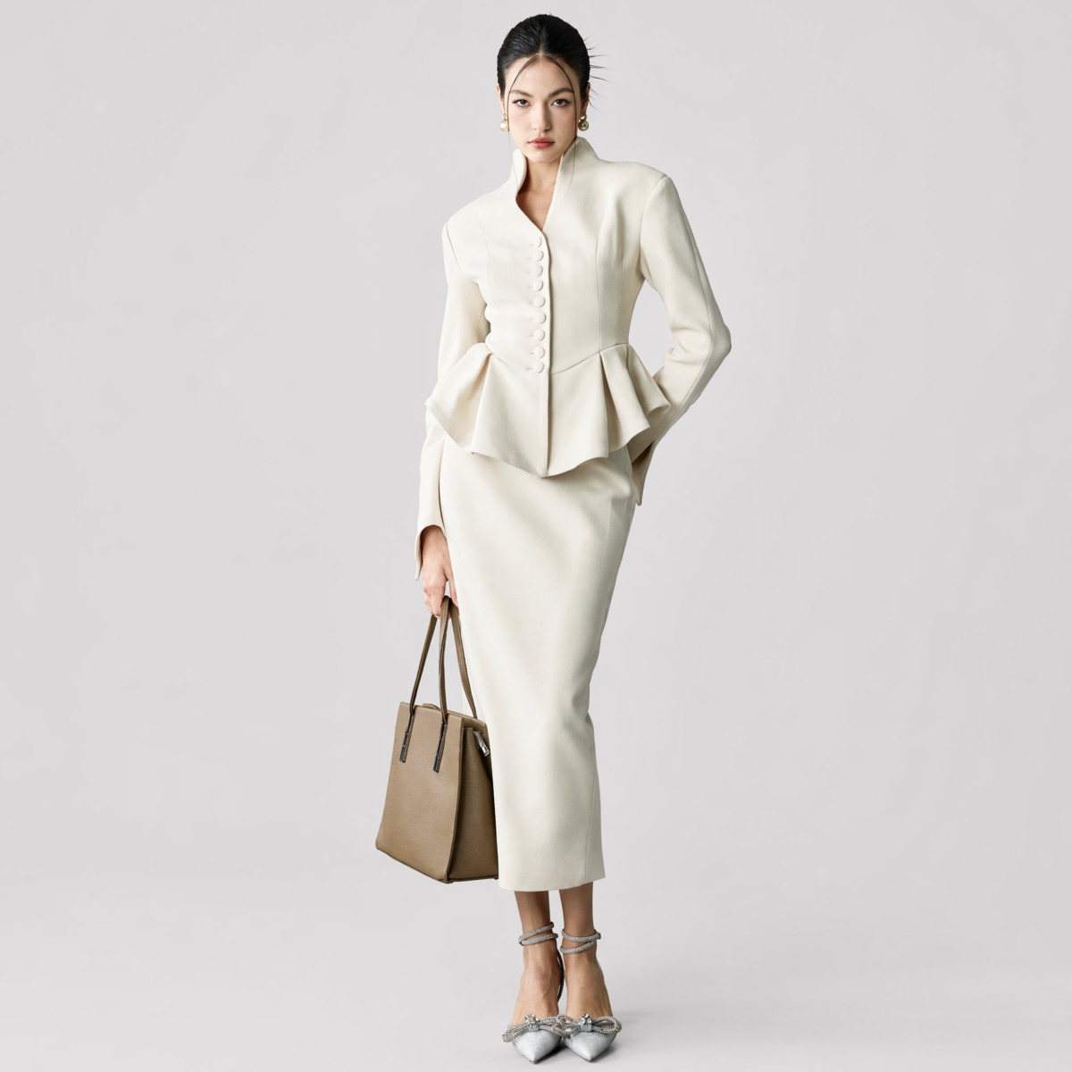 Damski komplet: marynarka z ba – Pencil Skirt Midi recenzja i cena