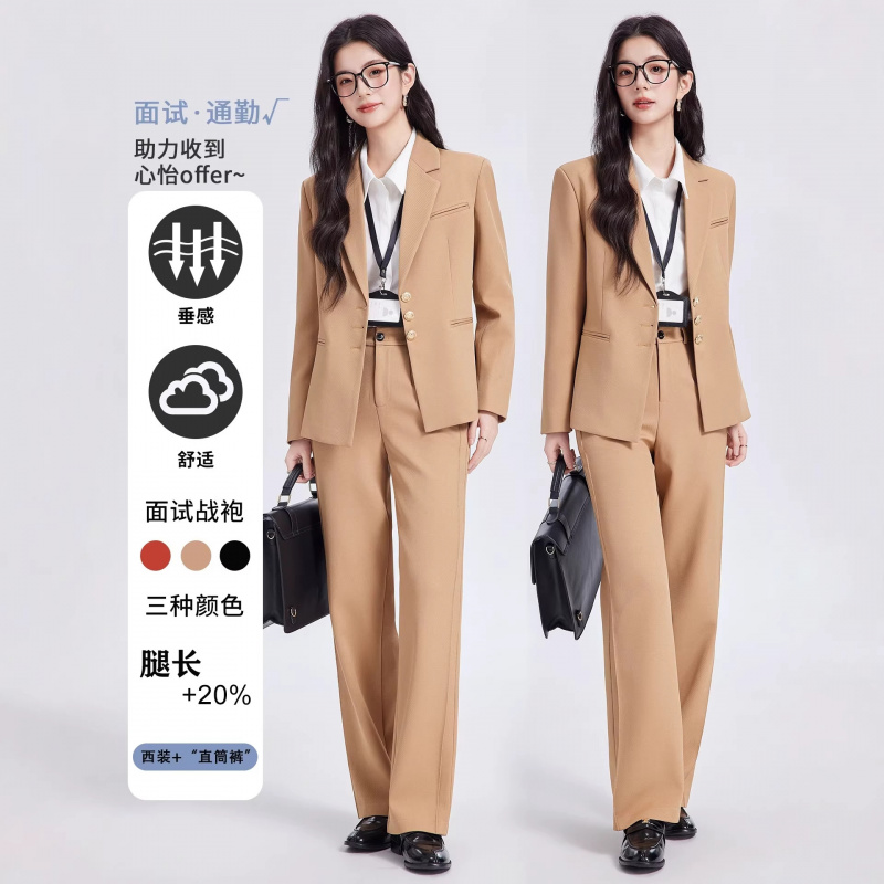 Damski garnitur w kolorze khak – Women Formal Wear Shirt And Pant recenzja i cena