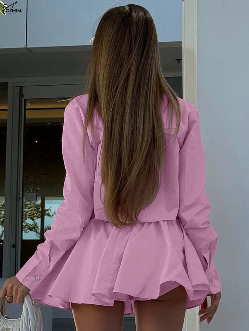 Oymimi Fashion Różowy Bawełnia – Pencil Skirt Midi recenzja i cena
